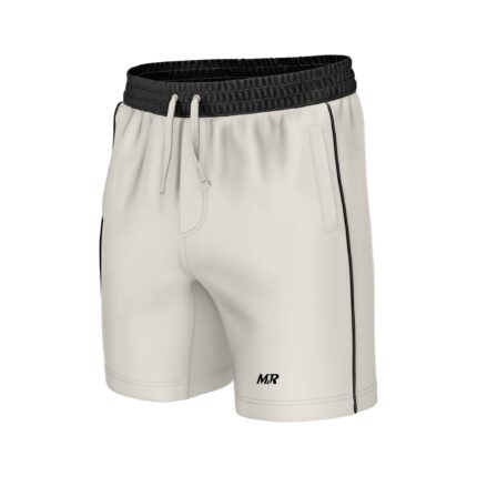 TRAINING SHORT – PEARL WHITE & BLACK | THERMO-CORE RANGE