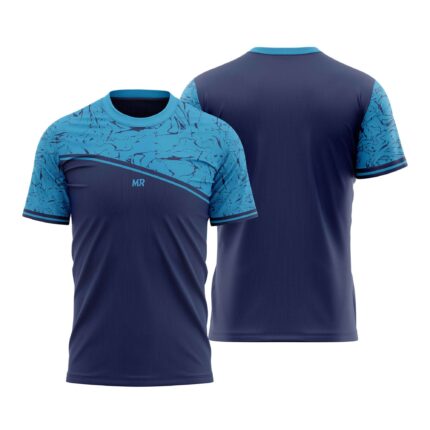 T-SHIRT – NAVY BLUE & SKY BLUE | AERO FLEX RANGE