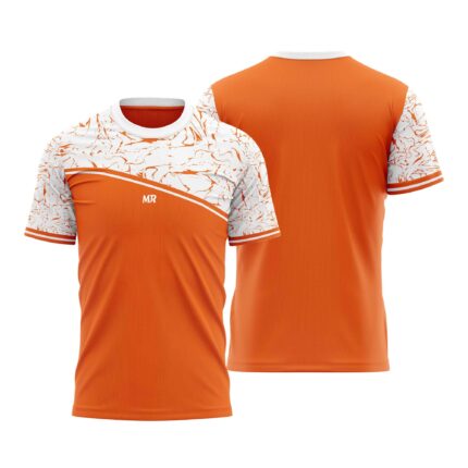T-SHIRT – ORANGE & WHITE | AERO FLEX RANGE
