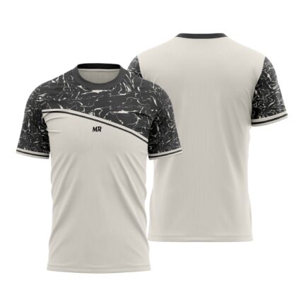 T-SHIRT – PEARL WHITE & BLACK | AERO FLEX RANGE