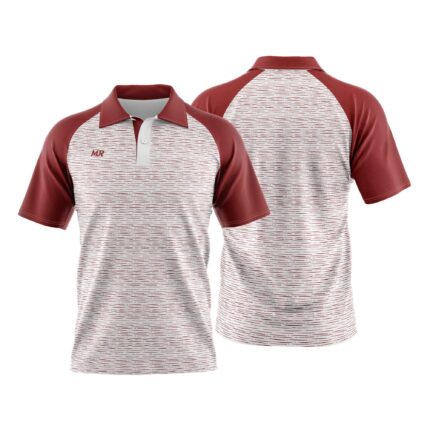 POLO SHIRT – WHITE & MAROON | THERMO-CORE RANGE