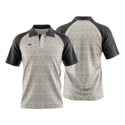 POLO SHIRT – PEARL WHITE & BLACK | THERMO-CORE RANGE