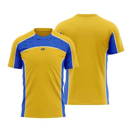 T-SHIRT – YELLOW & BLUE | TECH-DRY RANGE